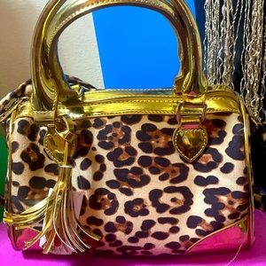 Leopard satchel